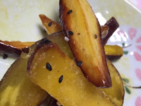 お弁当にも 焼くだけ カリカリ大学芋 レシピ 作り方 By スペシャルうーたん 楽天レシピ